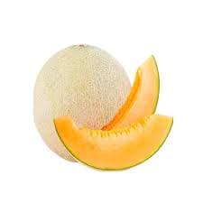 Fresh organic muskmelon displayed on a natural surface, clean and ready to use.